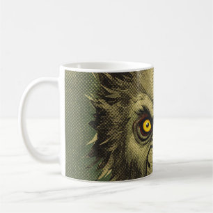 Ferocious Werewolf Horror Illustration Coffee Mug