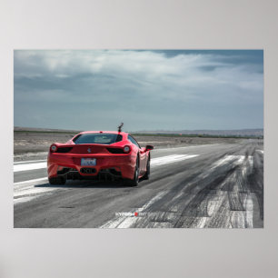Ferrari 458 Italia Ready to Race Poster