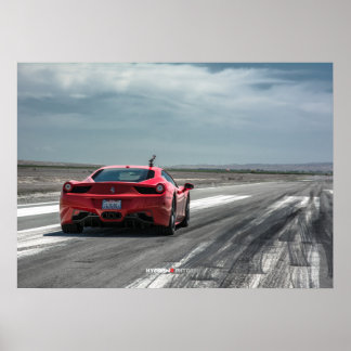 Ferrari 458 Italia Ready to Race Poster