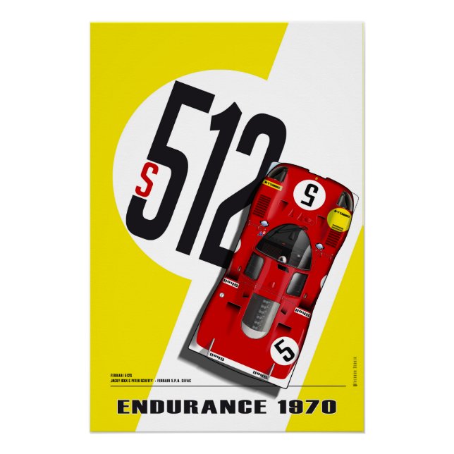 Ferrari 512 Ickx-Schetty Poster (Front)