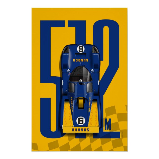 Ferrari 512M Daytona 71 Top Tribute Poster (Front)