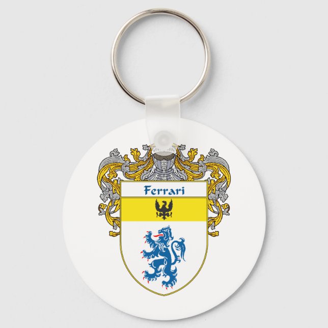 Ferrari Coat of Arms (Mantled) Key Ring (Front)