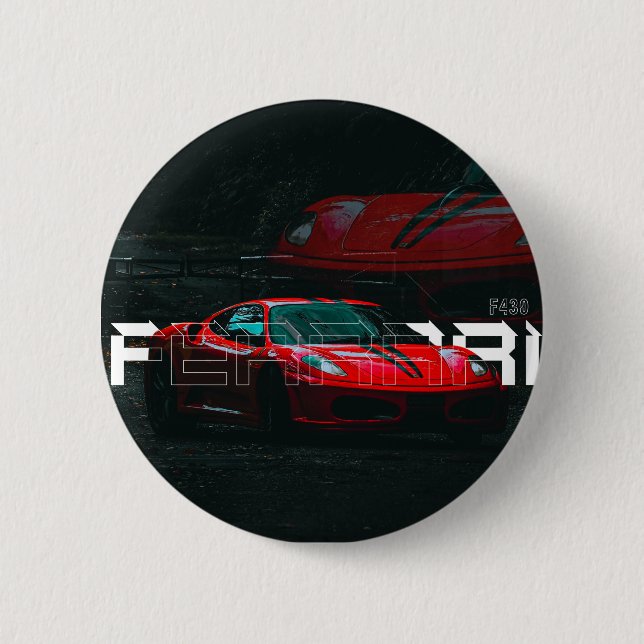FERRARI F430 6 CM ROUND BADGE (Front)