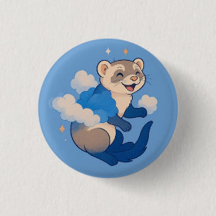 Ferret 3 Cm Round Badge