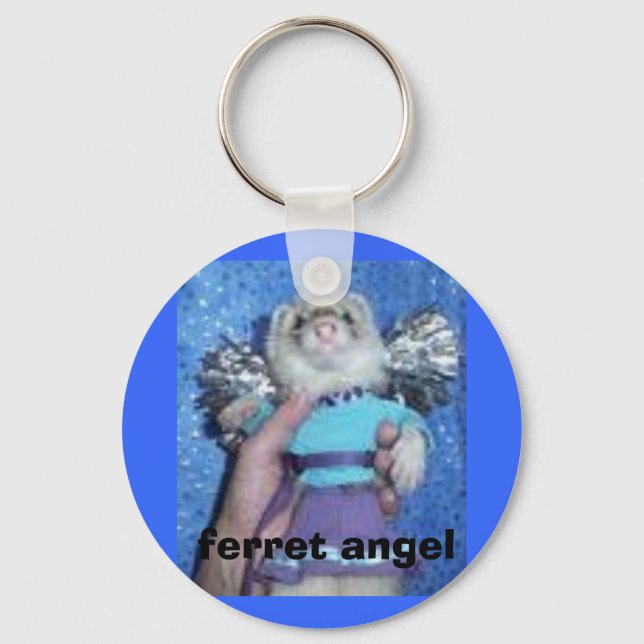 ferret angel key ring (Front)