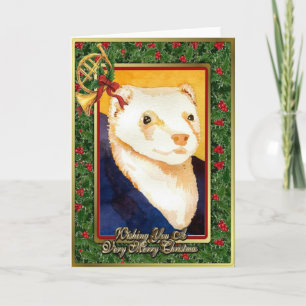 Ferret Blank Christmas Card