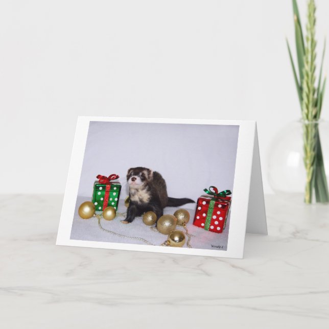 Ferret Christmas Card (Front)