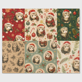 Ferret Christmas Montague Wrapping Paper