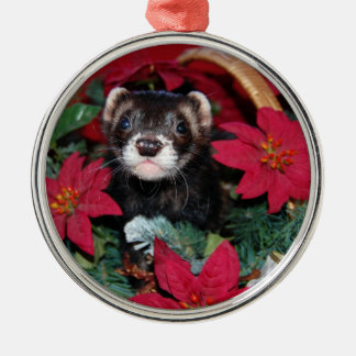 Ferret Christmas Oranment Metal Tree Decoration