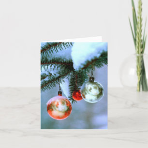 Ferret Christmas Tree Ornament Holiday Card