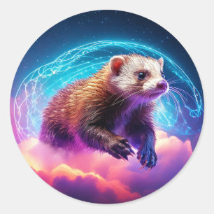 Ferret Classic Round Sticker
