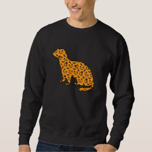 Ferret Easy Halloween Outfit Weasel Pet Lazy Costu Sweatshirt