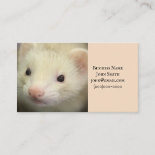 Ferret face business card