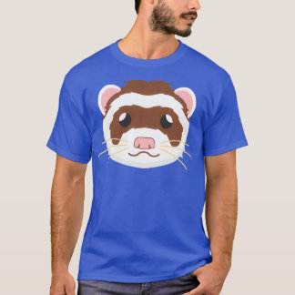 Ferret Face Ferret Animal Lover Graphic  T-Shirt