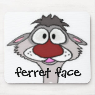 Ferret Face Mousepad