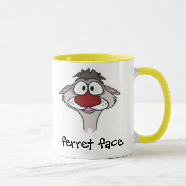 Ferret Face Mug (Right)