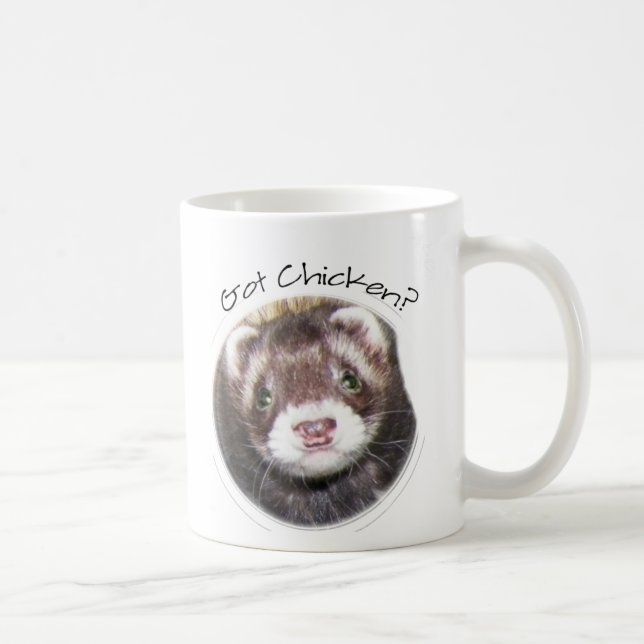 Ferret Face Picture Coffee Mug (Right)