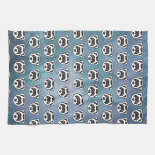 Ferret Face Tea Towel