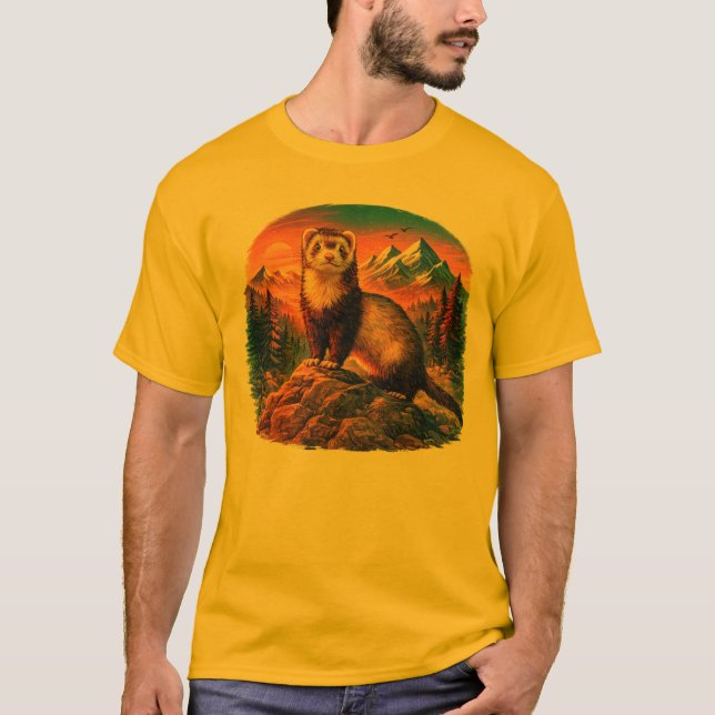 Ferret Frontier Adventure Tee (Front)