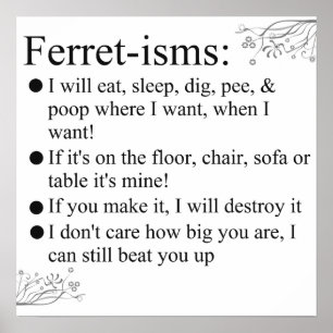 Ferret-isms & Sayings Print