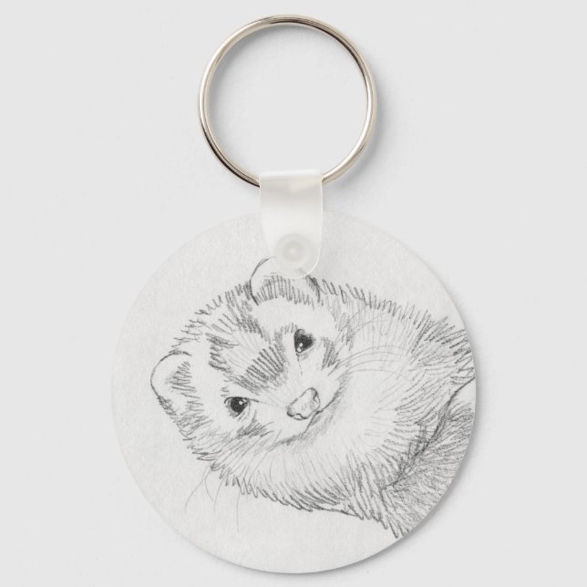 Ferret Keychain - Pandora (Front)