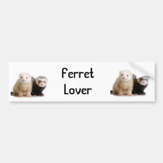 Ferret Lover Car Bumpersticker Bumper Sticker