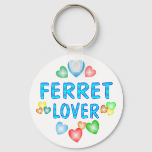 FERRET LOVER KEY RING