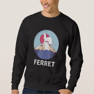 Ferret Mum Dad Mustela Nigripes_3 Sweatshirt