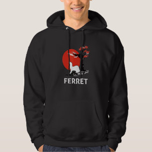 Ferret Mum Dad Mustela Nigripes_7 Hoodie