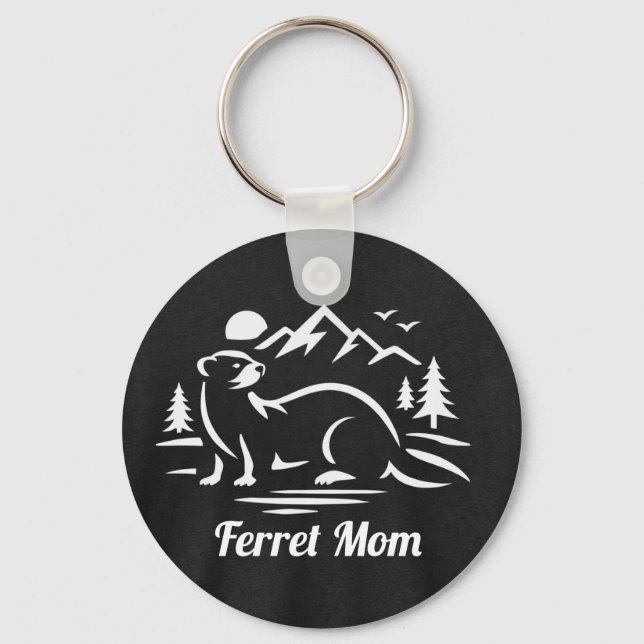 Ferret Mum Key Chain (Front)