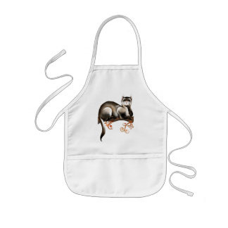 Ferret On A Branch Apron