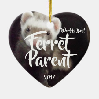 Ferret Parent Ceramic Ornament