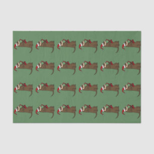 Ferret Playing Saxophone Christmas Tissue Paper