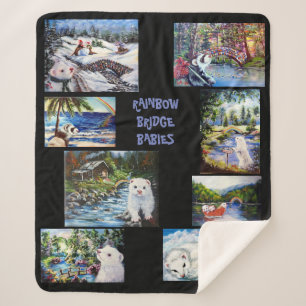 ferret rainbow bridge sherpa blanket