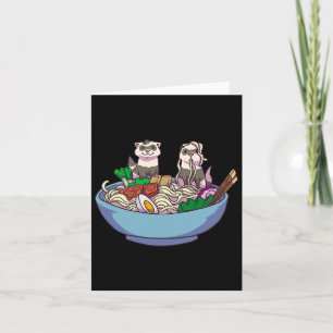 Ferret Ramen Noodles Anime Kawaii Japanese Otaku G Card