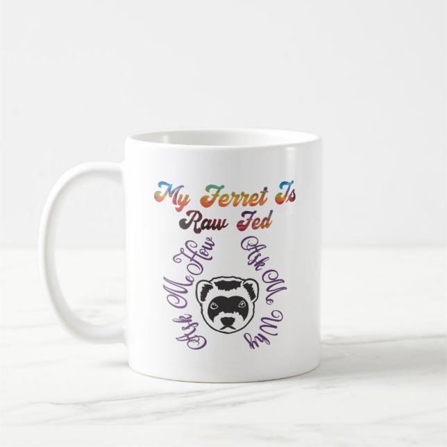 Ferret Raw Fed Coffee Mug (Left)