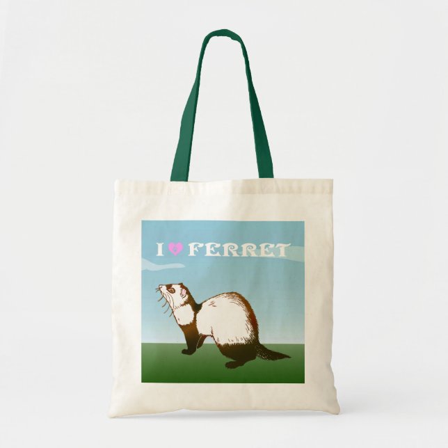 ferret (sable coat) tote bag (Front)