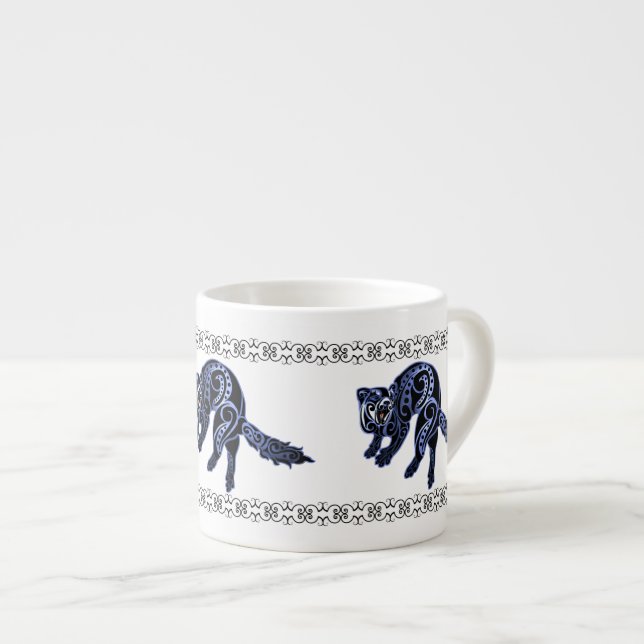 Ferret Trybe: War Dance! Espresso Cup (Front Right)