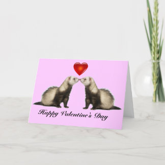 Ferret Valentine card