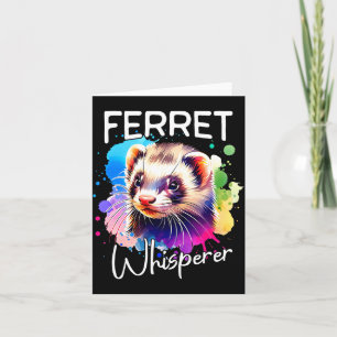 Ferret Whisperer Comfort Colours Adult Heavyweight Card