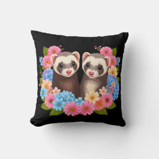 Ferrets & Flowers Cushion