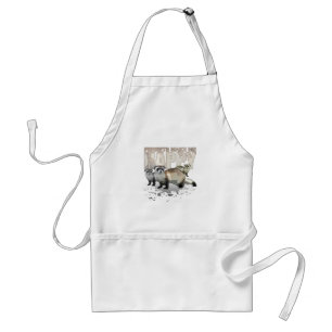 Ferrets Make Me Happy Funny Ferret Lover Cooking Standard Apron