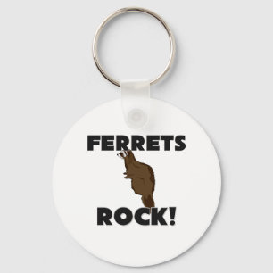 Ferrets Rock Key Ring