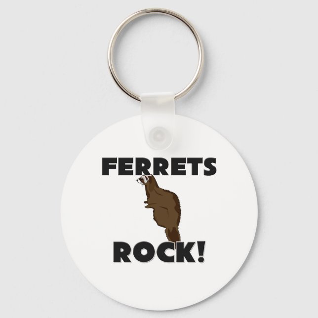 Ferrets Rock Key Ring (Front)