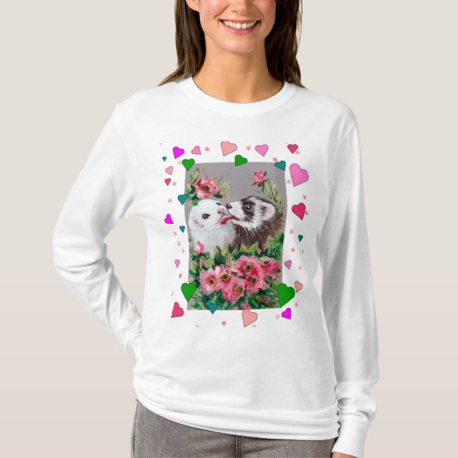 Ferrets valentine t-shirt (Front)