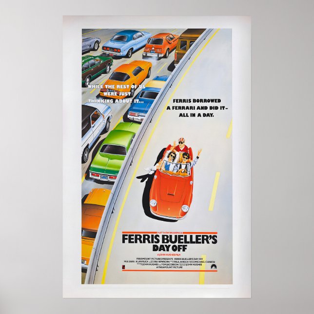 Ferris Bueller's Day Off Movie Poster  Vintage (Front)