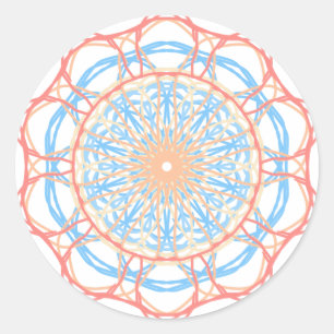 Ferris Wheel Abstract Classic Round Sticker