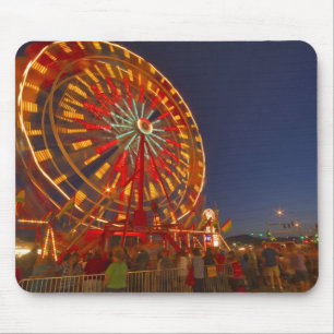 Ferris wheel at dusk at the Northwest Montana Mouse Pad