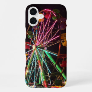 Ferris Wheel at Night Photo iPhone 16 Plus Case