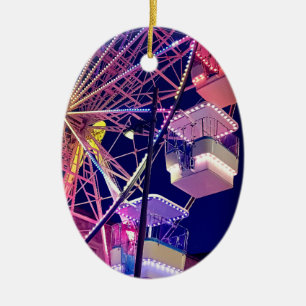 Ferris wheel ceramic ornament